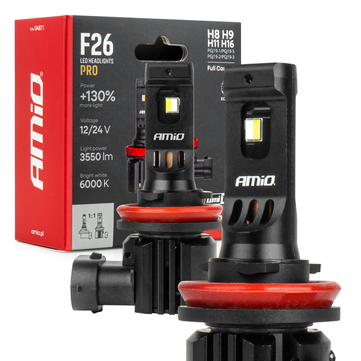 LED priekšējie lukturi, sērija F26 PRO, LumiTec LIMITED +130% DUO FULL CANBUS H8 H9 H11 H16 12V 24V AMIO-04873 LED priekšējie lukturi, sērija F26 PRO, LumiTec LIMITED +130% DUO FULL CANBUS H8 H9 H11 H16 12V 24V AMIO-04873