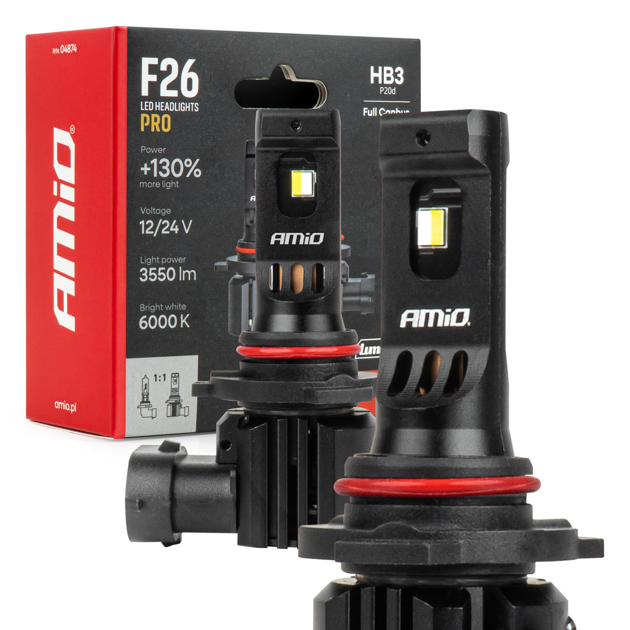 LED priekšējie lukturi, sērija F26 PRO, LumiTec LIMITED +130%, DUO FULL CANBUS HB3, 12V, 24V, AMIO-04874 LED priekšējie lukturi, sērija F26 PRO, LumiTec LIMITED +130%, DUO FULL CANBUS HB3, 12V, 24V, AMIO-04874