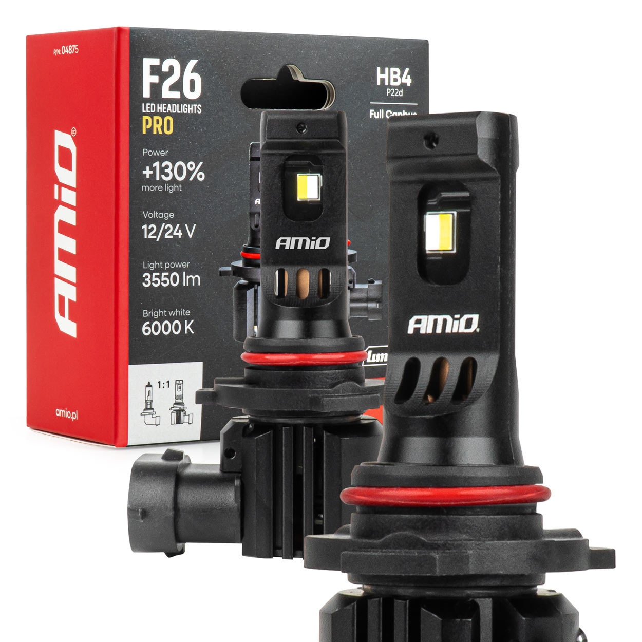 LED priekšējie lukturi, sērija F26 PRO, LumiTec LIMITED +130%, DUO FULL CANBUS HB4, 12V, 24V, AMIO-04875 LED priekšējie lukturi, sērija F26 PRO, LumiTec LIMITED +130%, DUO FULL CANBUS HB4, 12V, 24V, AMIO-04875