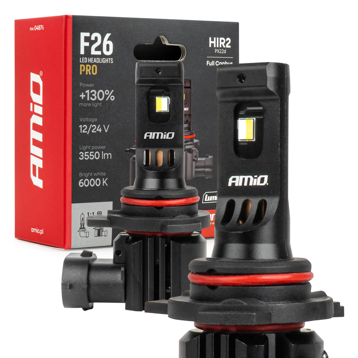 LED priekšējie lukturi, sērija F26 PRO, LumiTec LIMITED +130%, DUO FULL CANBUS HIR2 12V 24V, AMIO-04876 LED priekšējie lukturi, sērija F26 PRO, LumiTec LIMITED +130%, DUO FULL CANBUS HIR2 12V 24V, AMIO-04876