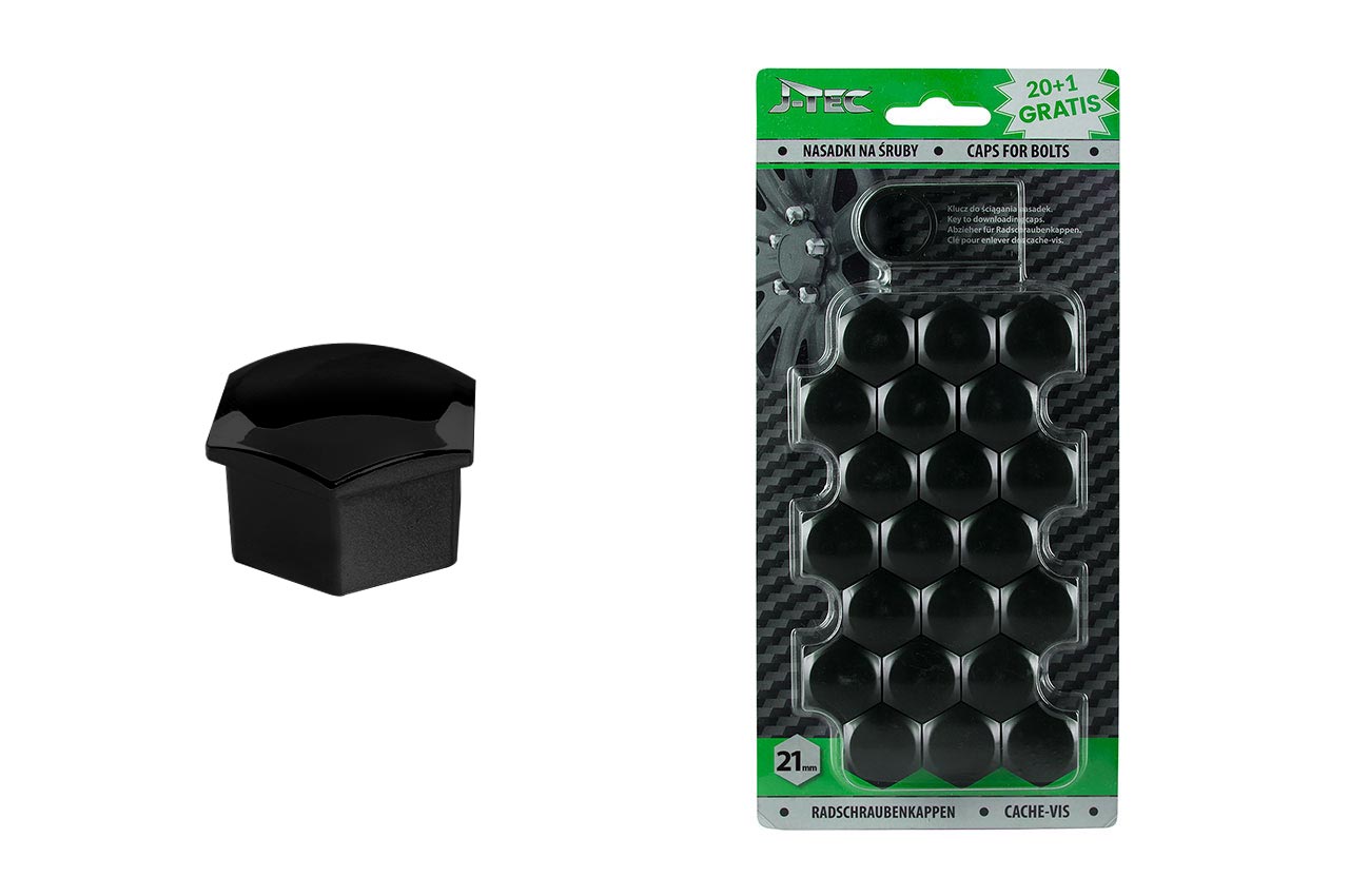 Skrūvju vāciņi 21 mm, melni Skrūvju vāciņi 21 mm, melni