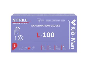 Kid-Man nitrila cimdi N100, izmērs L