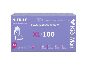 Kid-Man nitrila cimdi N100, izmērs XL