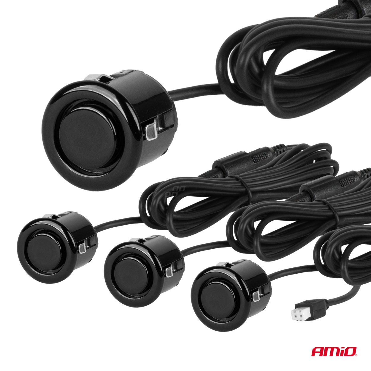 Parkošanās palīgsistēma LED-GRAF 4 sensori melna "ZELTA" 18 mm AMIO-01578 Parkošanās palīgsistēma LED-GRAF 4 sensori melna "ZELTA" 18 mm AMIO-01578 - Image 4