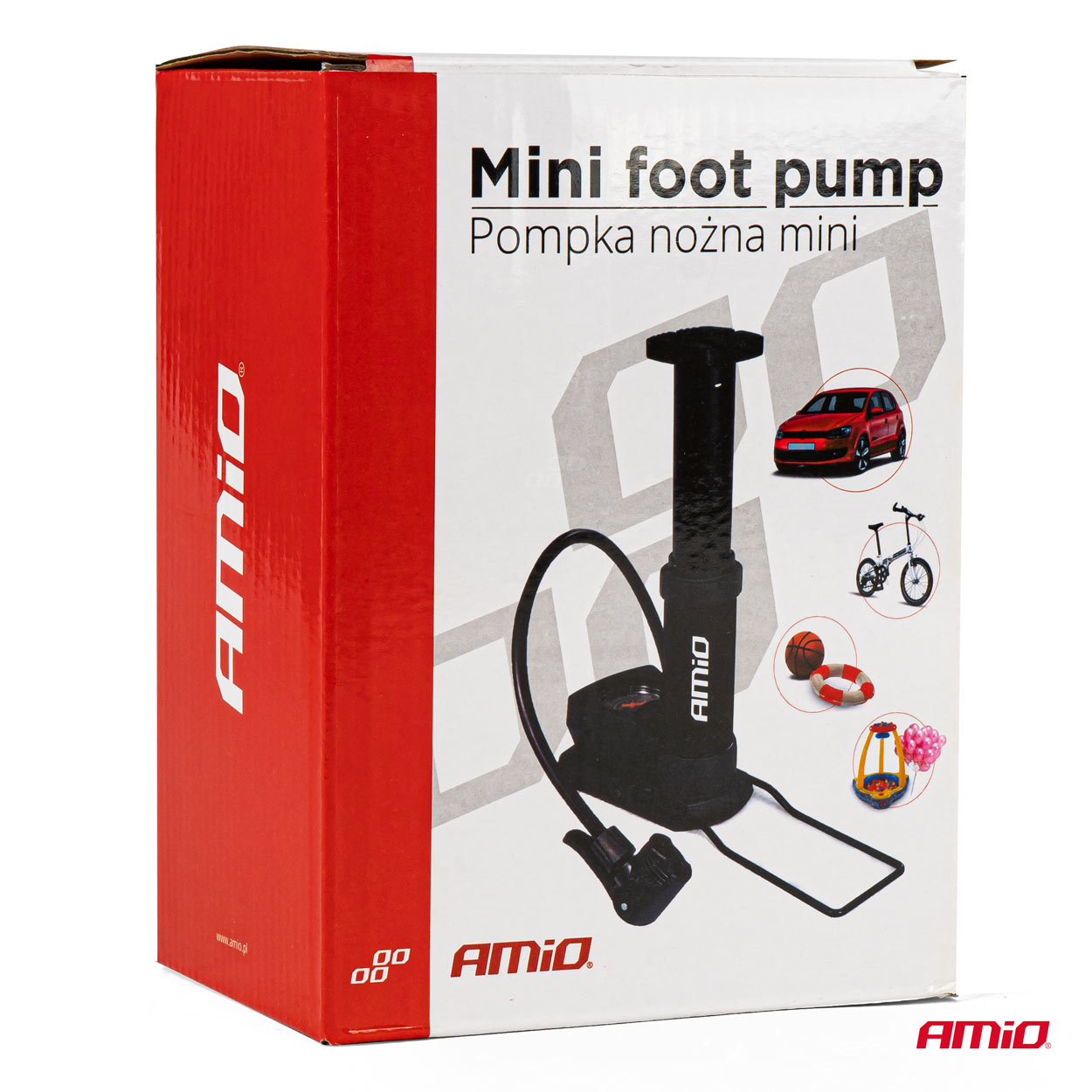 Augstspiediena mini kājas sūknis ar manometru PU03 AMIO-02147 Augstspiediena mini kājas sūknis ar manometru PU03 AMIO-02147 - Image 7