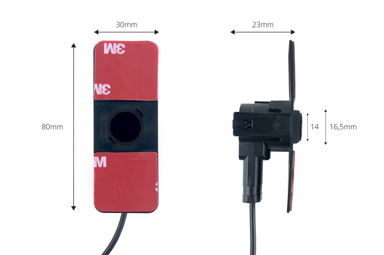 Parkošanās palīgsistēma 4,3 TFT02 FLIP-UP CAM-310 melna iekšējā stiprinājuma 16,5 mm AMIO-02709 Parkošanās palīgsistēma 4,3 TFT02 FLIP-UP CAM-310 melna iekšējā stiprinājuma 16,5 mm AMIO-02709 - Image 3