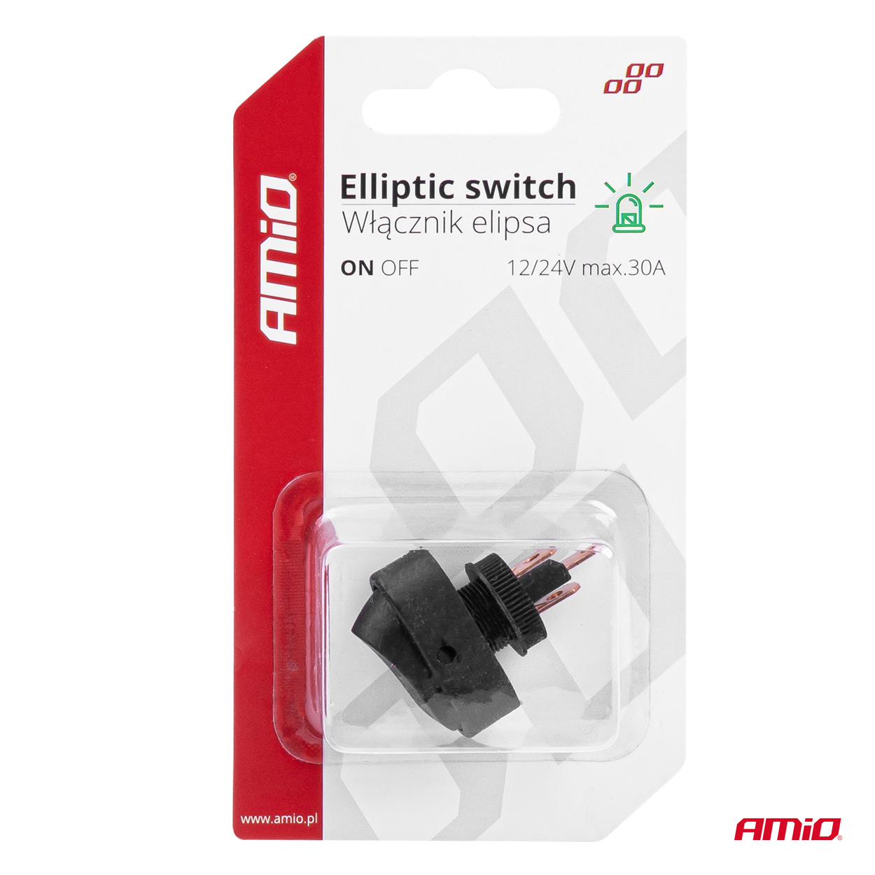 Elipsveida slēdzis ar zaļu gaismu 12/24V max 30A IESLĒGTS/IZSLĒGTS AMIO-03087 Elipsveida slēdzis ar zaļu gaismu 12/24V max 30A IESLĒGTS/IZSLĒGTS AMIO-03087 - Image 6