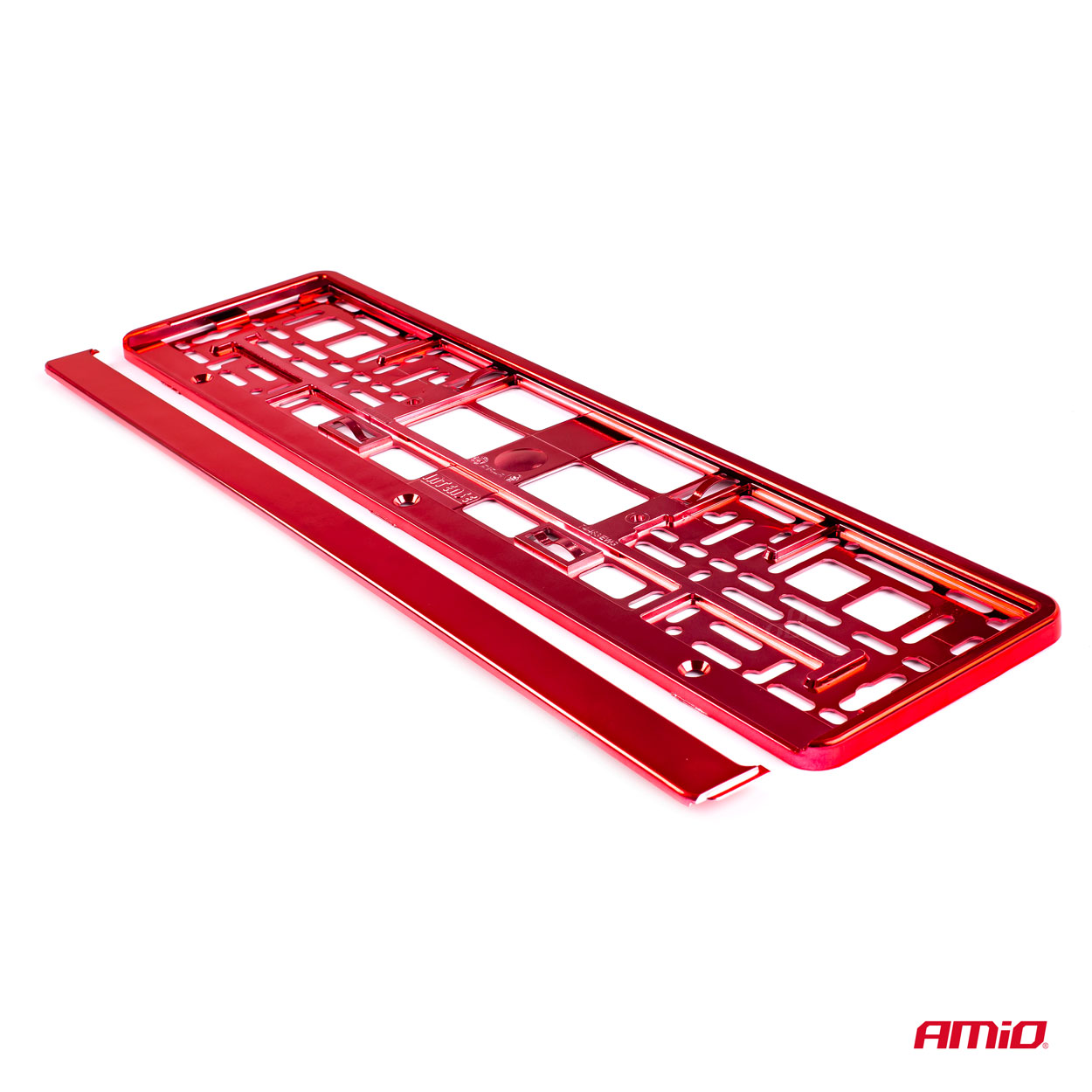 Numura zīmes rāmis - sarkans metālisks AMIO-03171 Numura zīmes rāmis - sarkans metālisks AMIO-03171 - Image 4