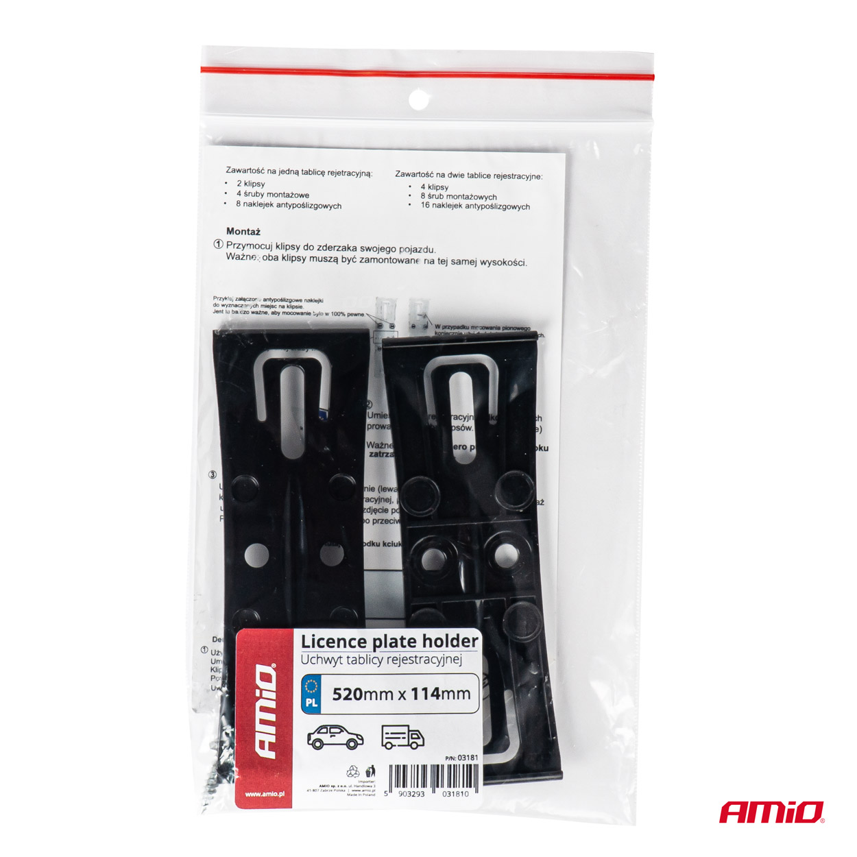 Numura zīmes turētājs AMIO-03181 Numura zīmes turētājs AMIO-03181 - Image 7
