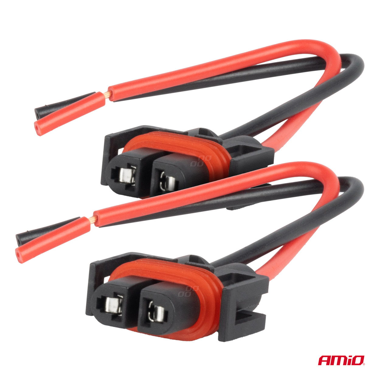 Plastmasas kontaktligzdas 2 gab. H8/H9/H11 12/24V AMIO-03182 Plastmasas kontaktligzdas 2 gab. H8/H9/H11 12/24V AMIO-03182 - Image 2
