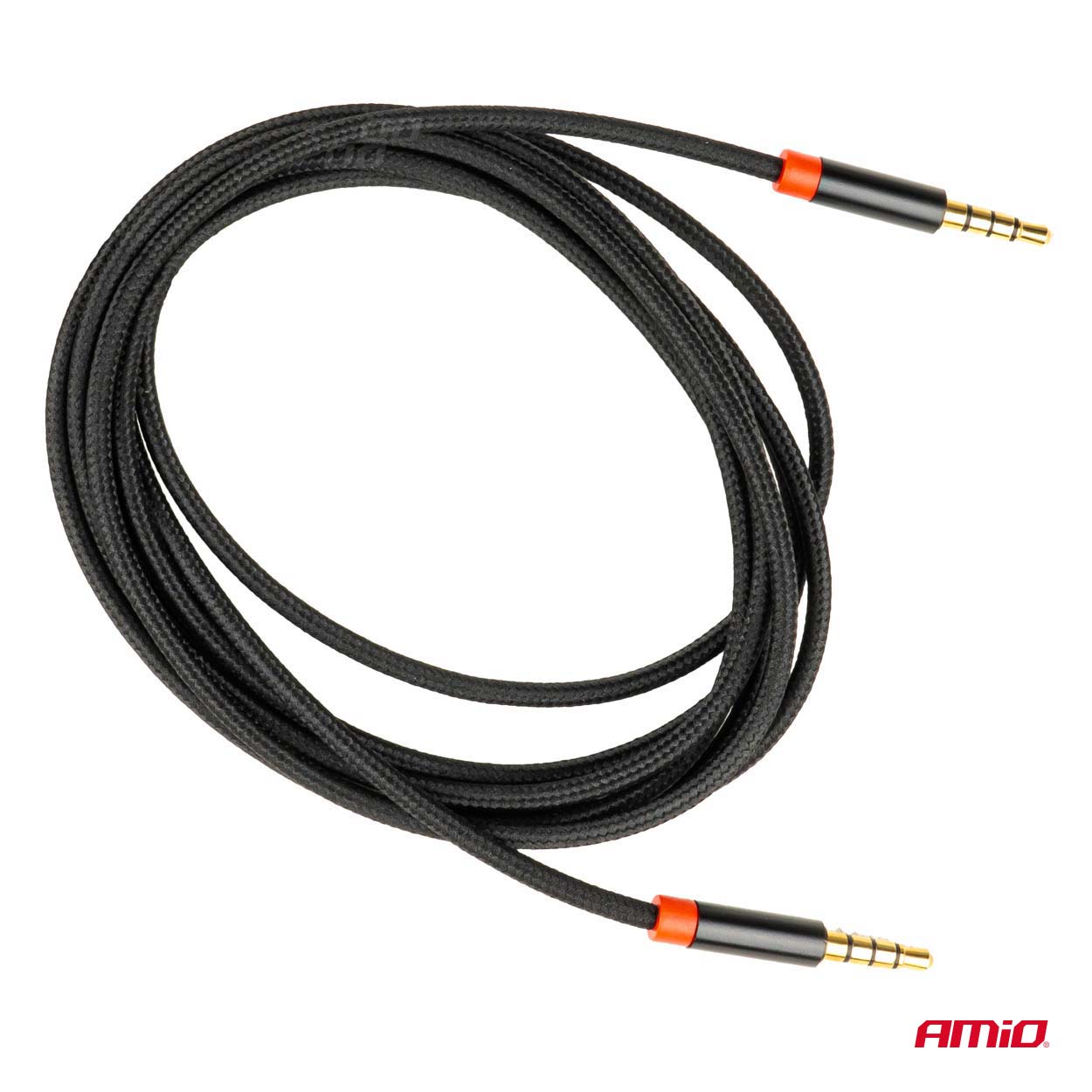 AUX kabelis mini ligzda-jack 3,5mm 200cm AMIO-03270 AUX kabelis mini ligzda-jack 3,5mm 200cm AMIO-03270 - Image 2