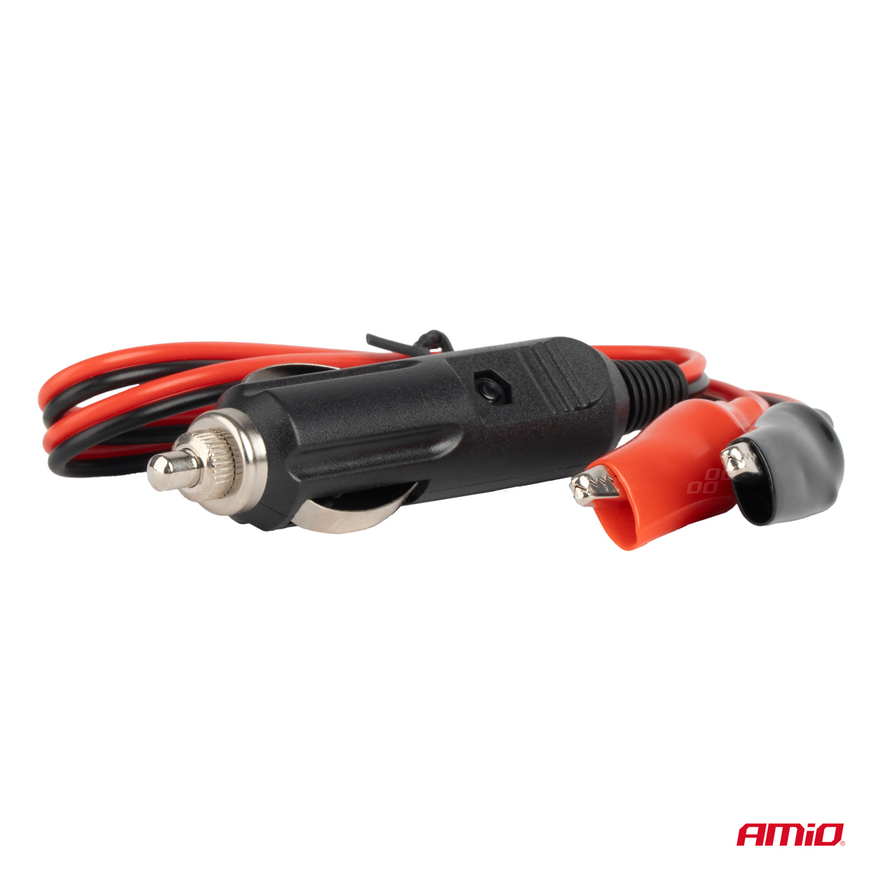 Šķiltavas kontaktligzdas adapteris ar krokodila formas izeju 12V 24V 60cm AMIO-03802 Šķiltavas kontaktligzdas adapteris ar krokodila formas izeju 12V 24V 60cm AMIO-03802 - Image 2