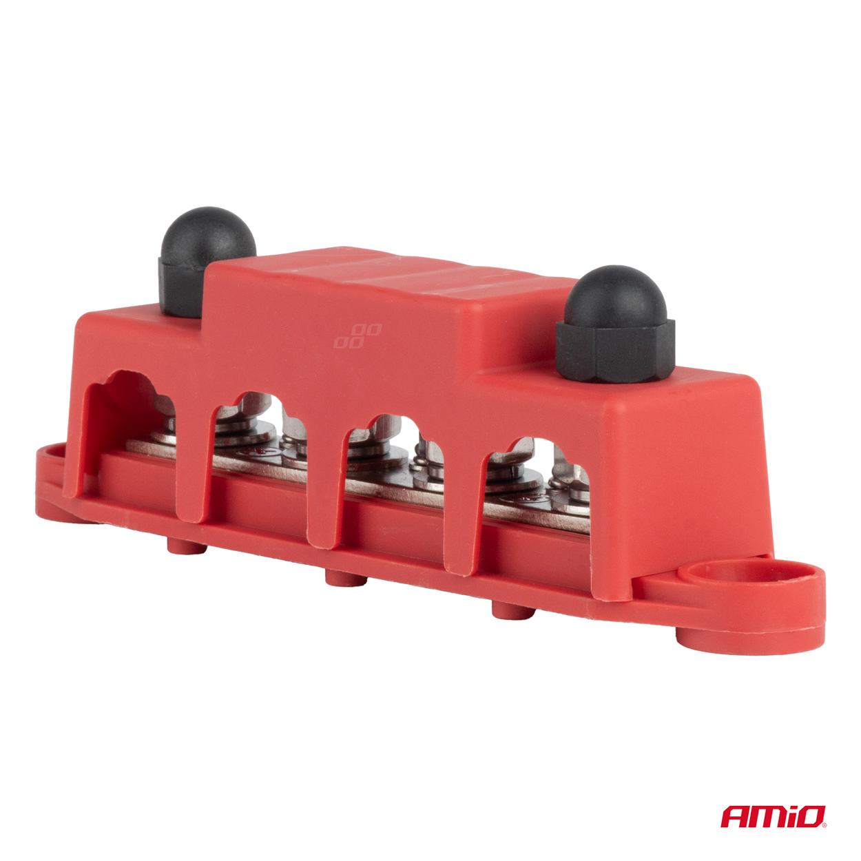Zemējuma sadales bloks plus kopne M10 12V - 48V 250A AMIO-03812 Zemējuma sadales bloks plus kopne M10 12V - 48V 250A AMIO-03812 - Image 2