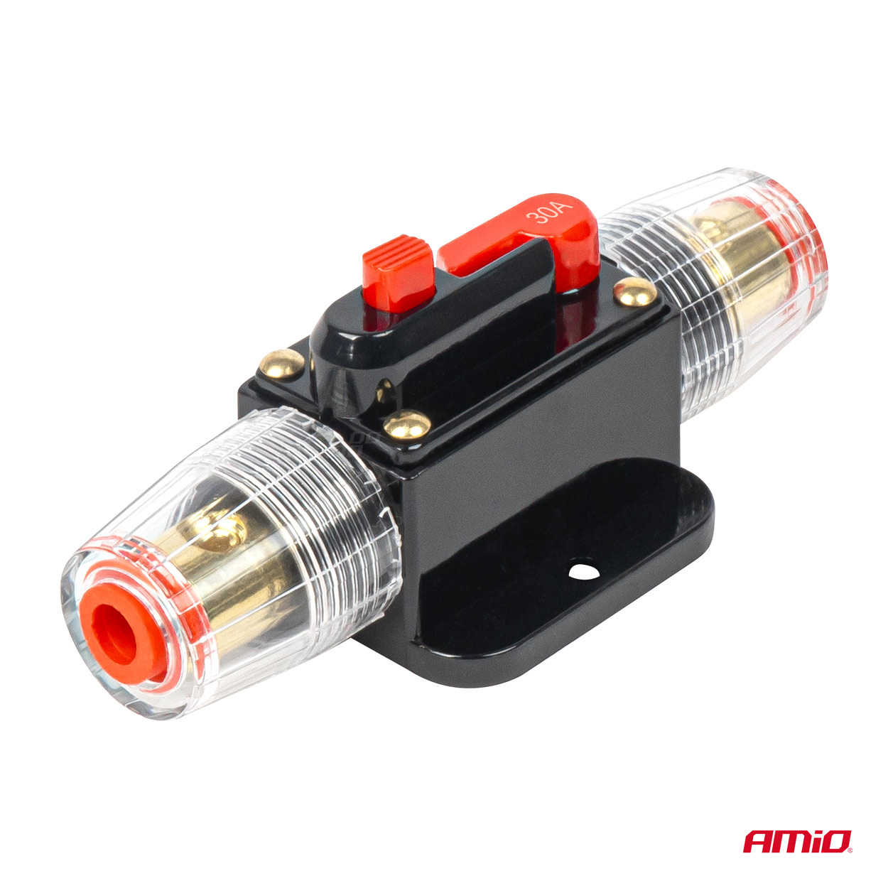 Automātiskais automašīnas drošinātājs, ķēdes pārtraucējs 12-48V 30A AMIO-03816 Automātiskais automašīnas drošinātājs, ķēdes pārtraucējs 12-48V 30A AMIO-03816 - Image 2