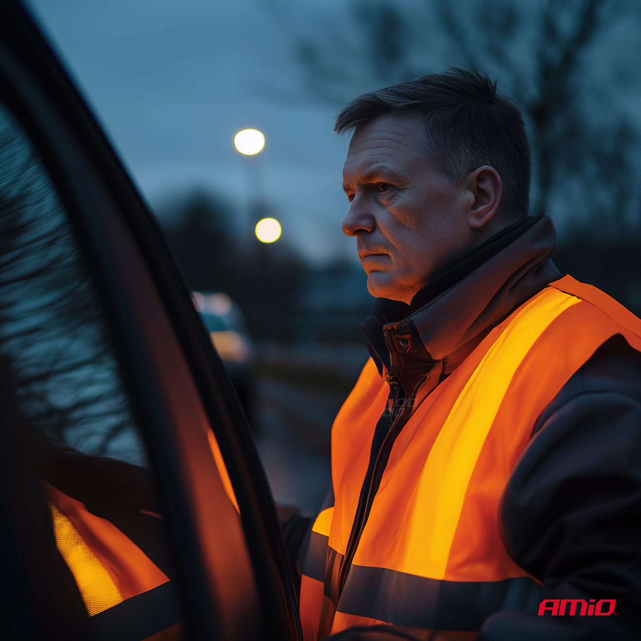 Drošības veste oranža ar sertifikātu XXL AMIO-03985 Drošības veste oranža ar sertifikātu XXL AMIO-03985 - Image 3