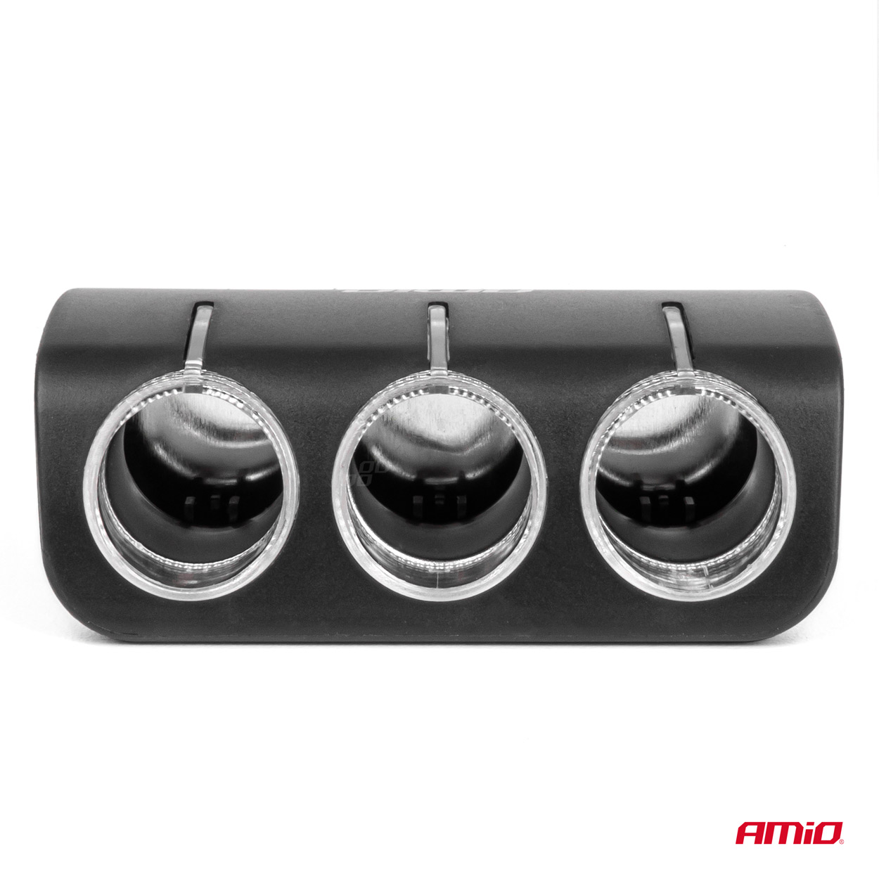 Trīskāršā pagarinātāja kontaktligzda 12/24V 120W 90° AMIO-04358 Trīskāršā pagarinātāja kontaktligzda 12/24V 120W 90° AMIO-04358 - Image 3