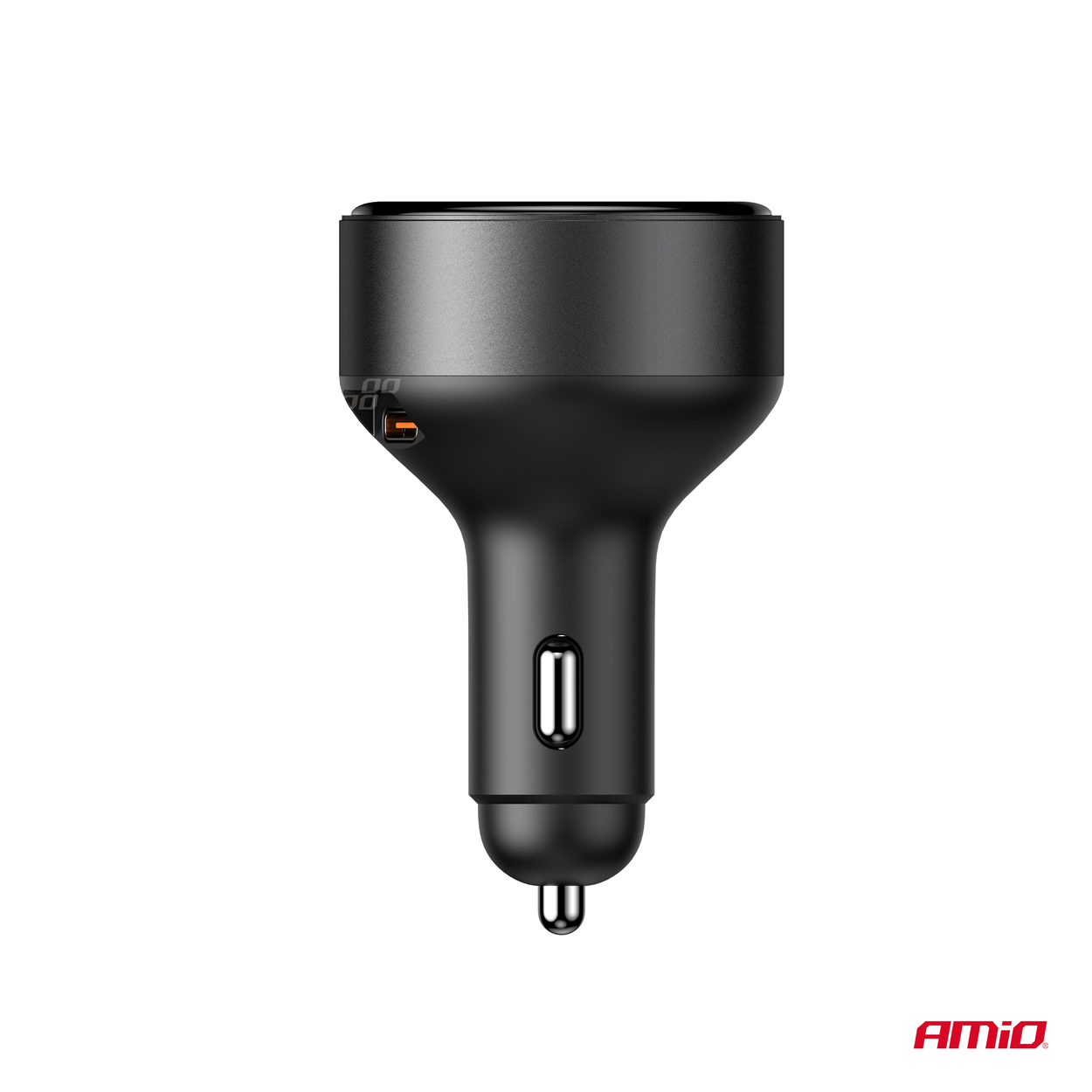 Ievelkams automašīnas lādētājs C kabelis + USB C ports 12/24V 60W AMIO-04368 Ievelkams automašīnas lādētājs C kabelis + USB C ports 12/24V 60W AMIO-04368 - Image 3