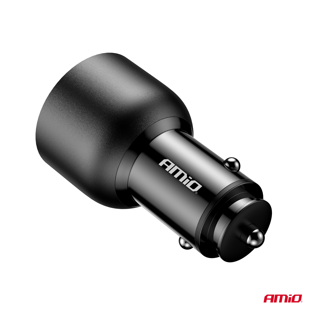 Automašīnas lādētājs ar dubultu USB C portu + USB A portu 12/24V 95W AMIO-04372 Automašīnas lādētājs ar dubultu USB C portu + USB A portu 12/24V 95W AMIO-04372 - Image 4