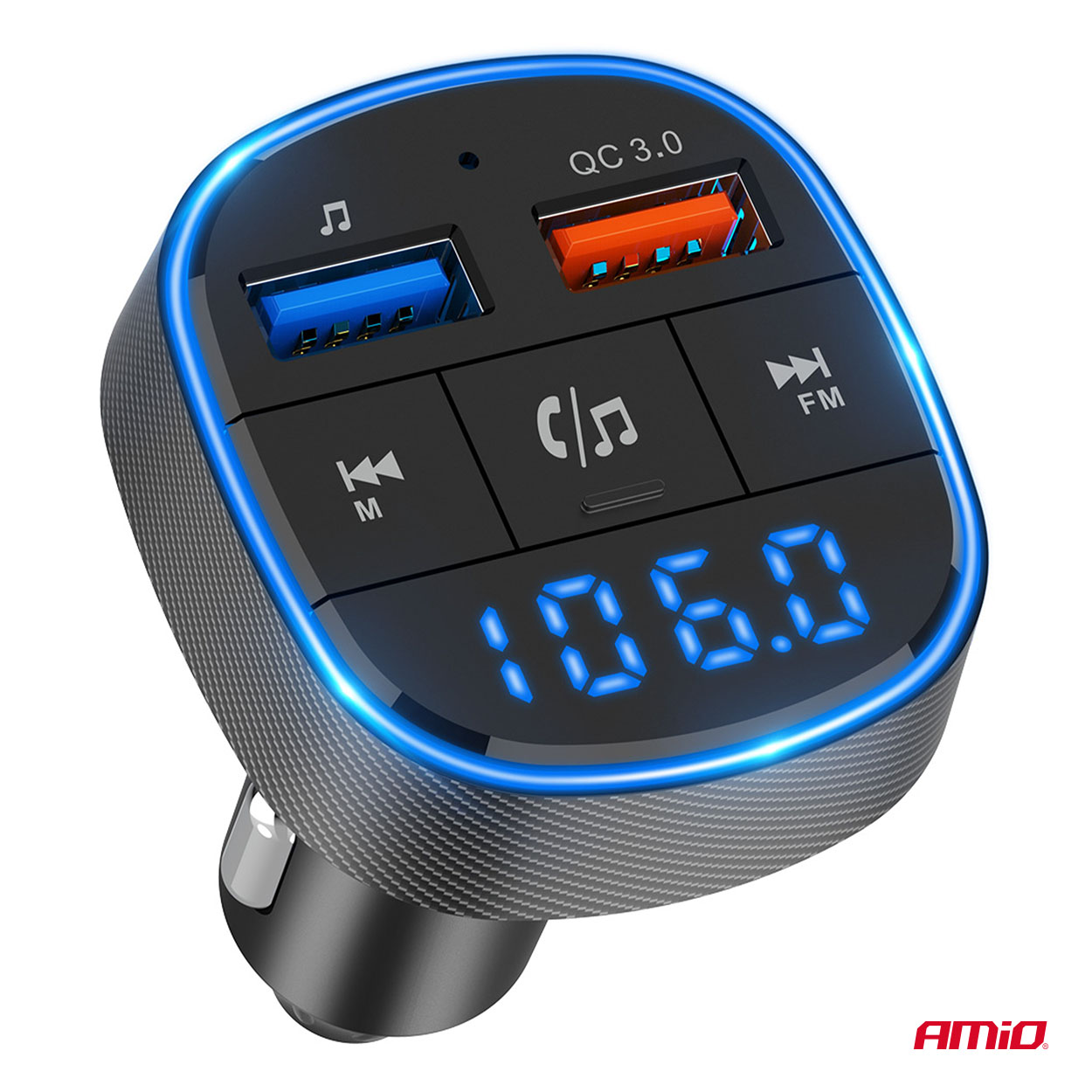 Automašīnas FM raidītājs 2×USB-A 12V 24V AMIO-04648 Automašīnas FM raidītājs 2×USB-A 12V 24V AMIO-04648 - Image 11