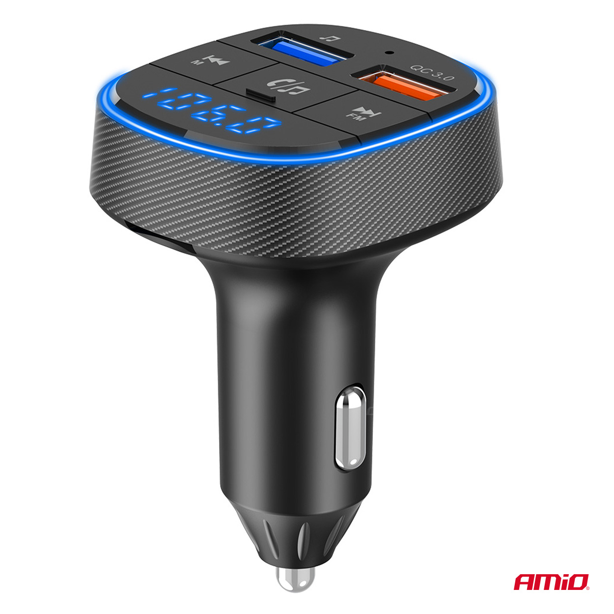 Automašīnas FM raidītājs 2×USB-A 12V 24V AMIO-04648 Automašīnas FM raidītājs 2×USB-A 12V 24V AMIO-04648 - Image 7