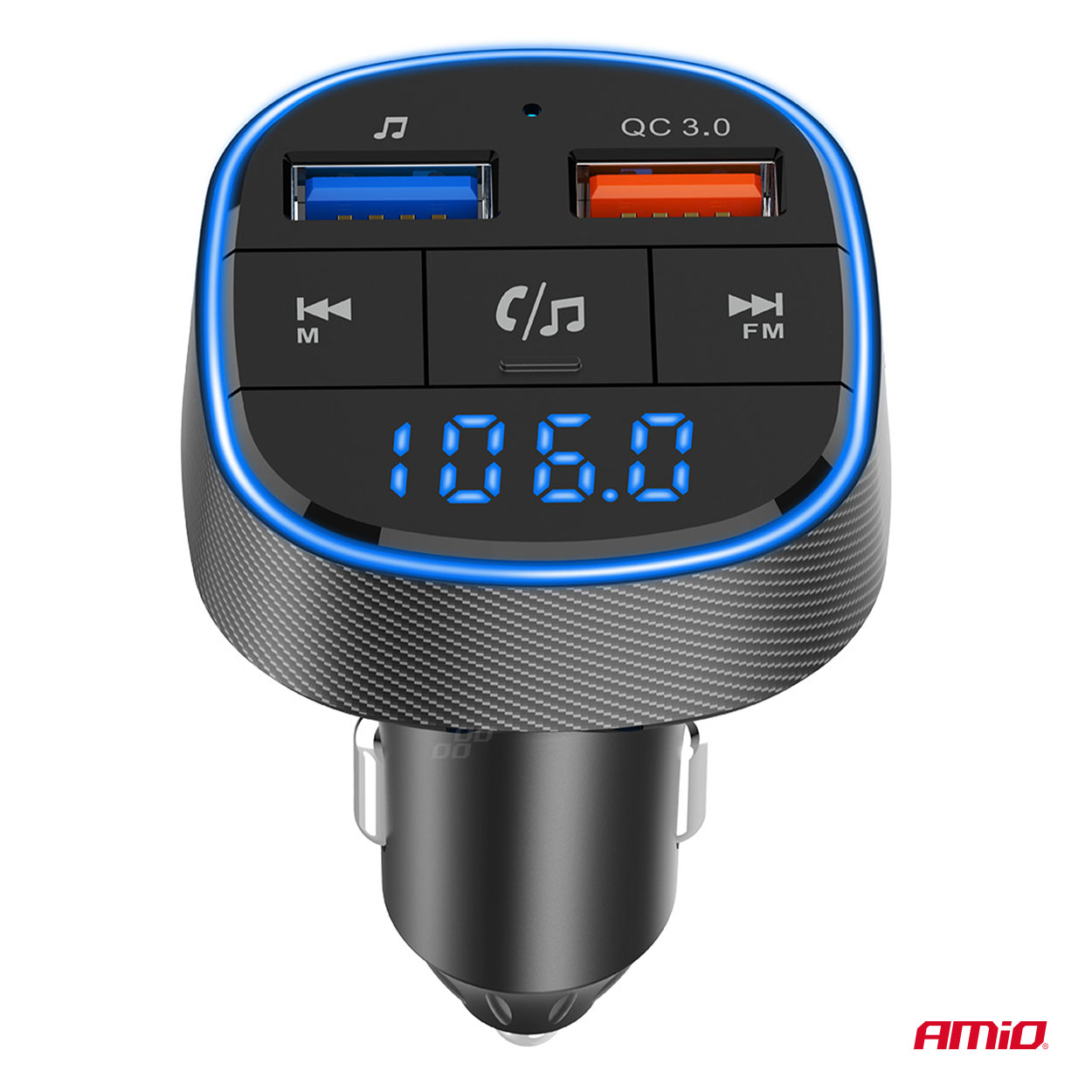 Automašīnas FM raidītājs 2×USB-A 12V 24V AMIO-04648 Automašīnas FM raidītājs 2×USB-A 12V 24V AMIO-04648 - Image 8
