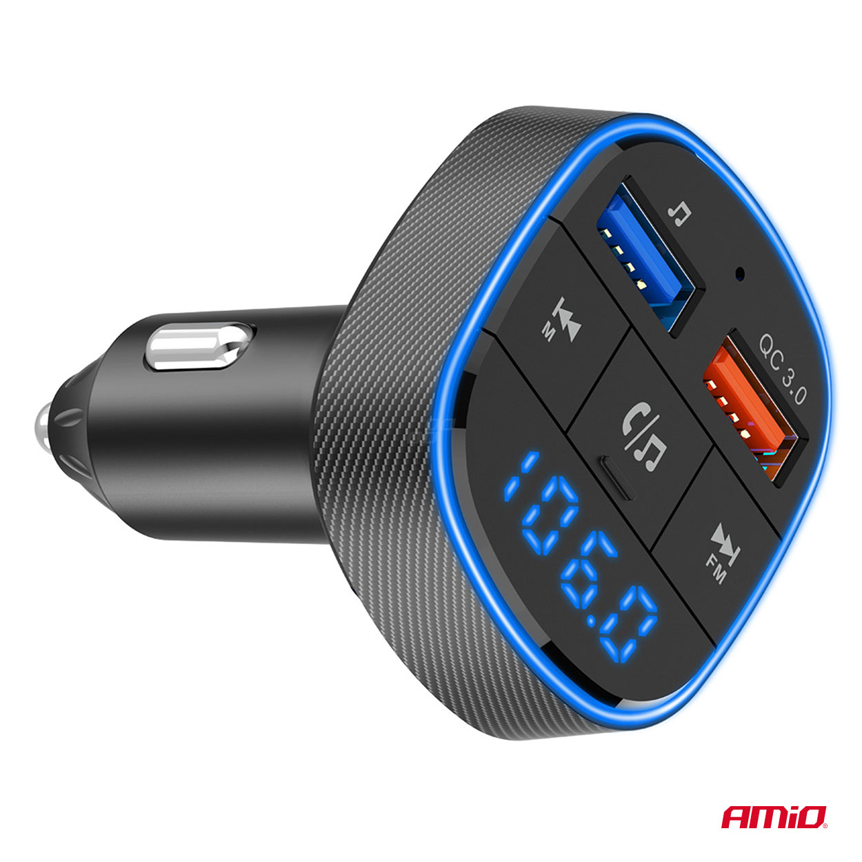 Automašīnas FM raidītājs 2×USB-A 12V 24V AMIO-04648 Automašīnas FM raidītājs 2×USB-A 12V 24V AMIO-04648 - Image 9
