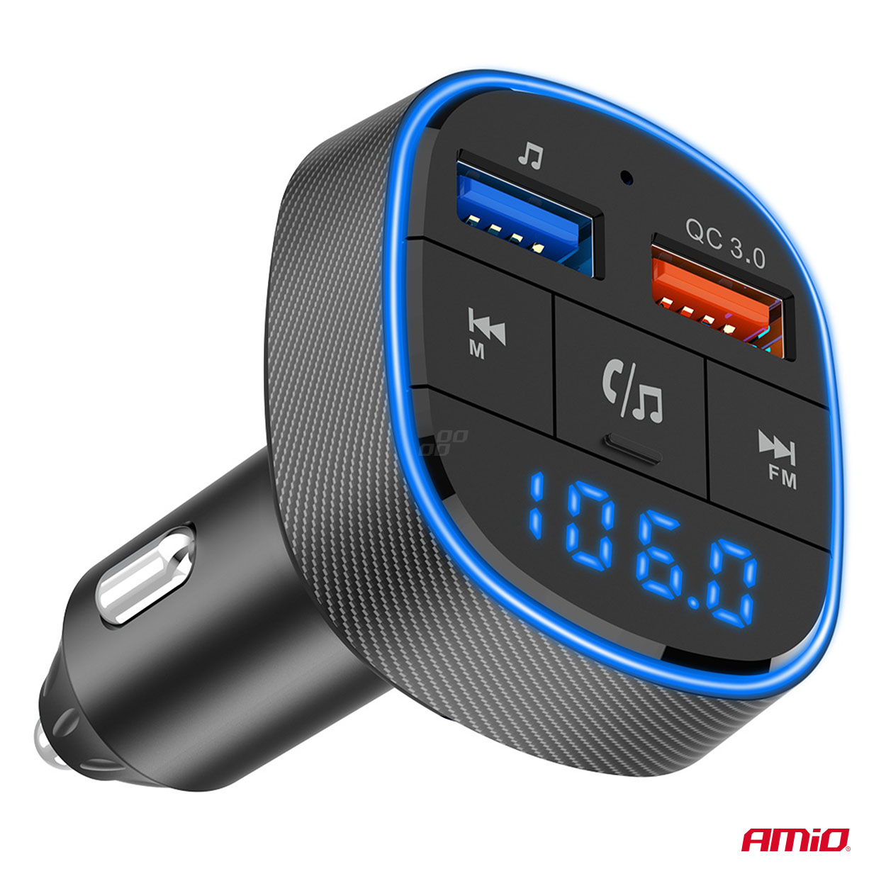 Automašīnas FM raidītājs 2×USB-A 12V 24V AMIO-04648 Automašīnas FM raidītājs 2×USB-A 12V 24V AMIO-04648 - Image 10
