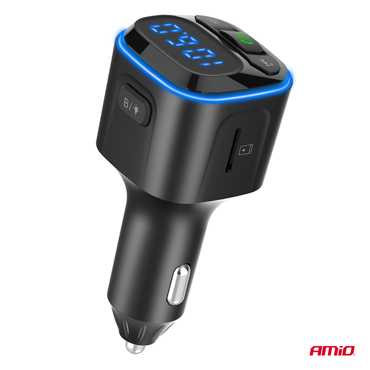 Automašīnas FM raidītājs 1×USB-A 2×USB-C 12V 24V AMIO-04651 Automašīnas FM raidītājs 1×USB-A 2×USB-C 12V 24V AMIO-04651 - Image 7