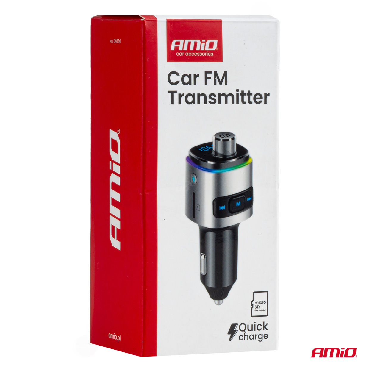 Automašīnas FM raidītājs 2×USB-A microSD 12V 24V AMIO-04654 Automašīnas FM raidītājs 2×USB-A microSD 12V 24V AMIO-04654 - Image 14