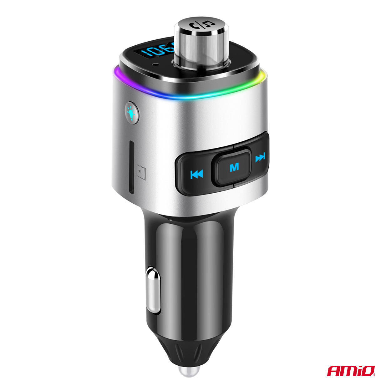 Automašīnas FM raidītājs 2×USB-A microSD 12V 24V AMIO-04654 Automašīnas FM raidītājs 2×USB-A microSD 12V 24V AMIO-04654 - Image 6