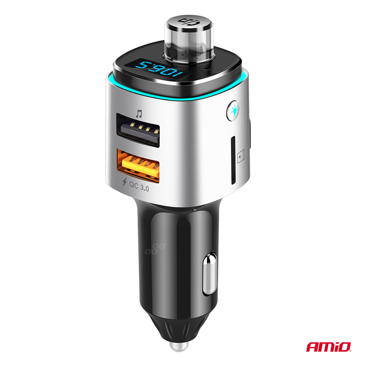 Automašīnas FM raidītājs 2×USB-A microSD 12V 24V AMIO-04654 Automašīnas FM raidītājs 2×USB-A microSD 12V 24V AMIO-04654 - Image 8