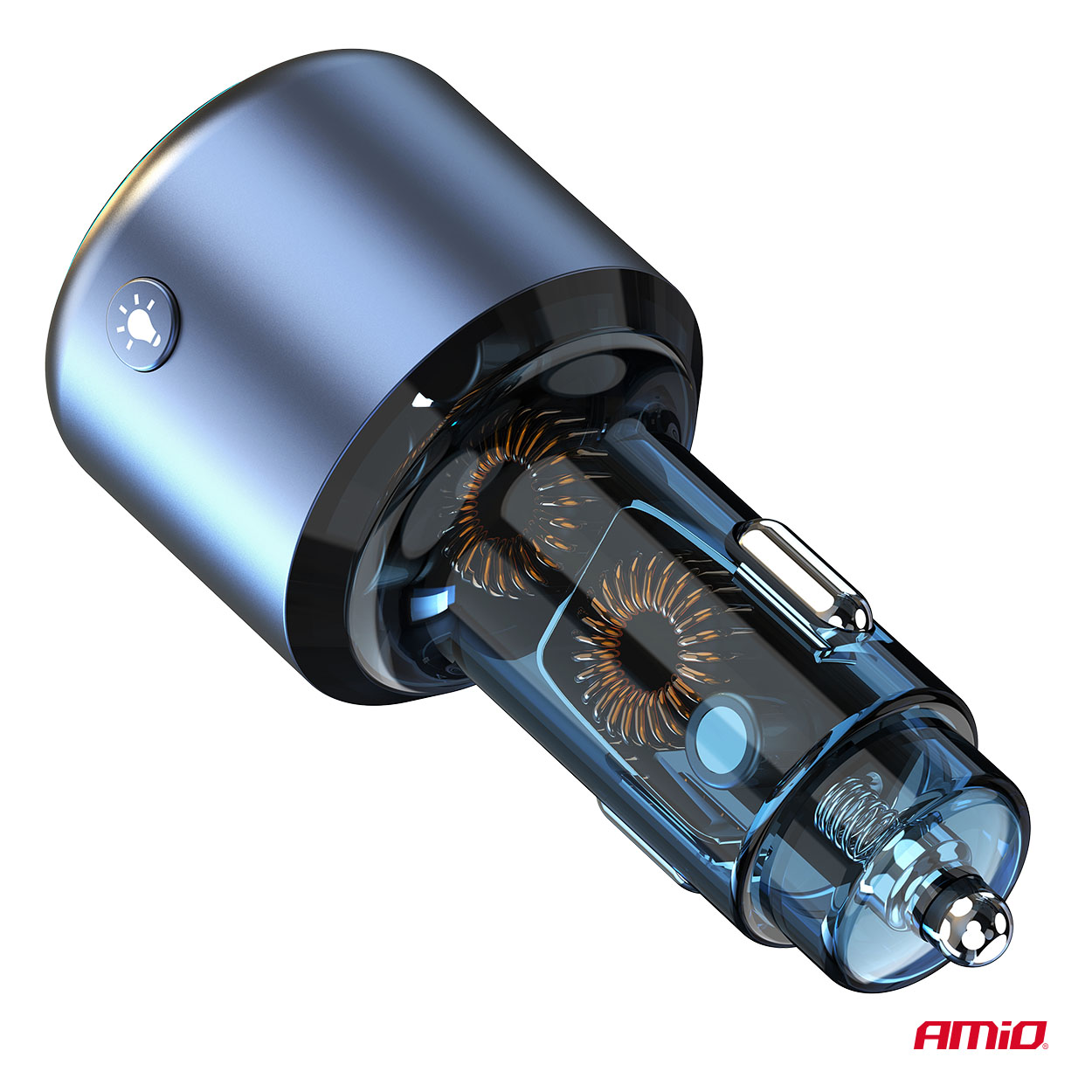 Automašīnas FM raidītājs 1×USB-A 1×USB-C 12V 24V AMIO-04655 Automašīnas FM raidītājs 1×USB-A 1×USB-C 12V 24V AMIO-04655 - Image 10