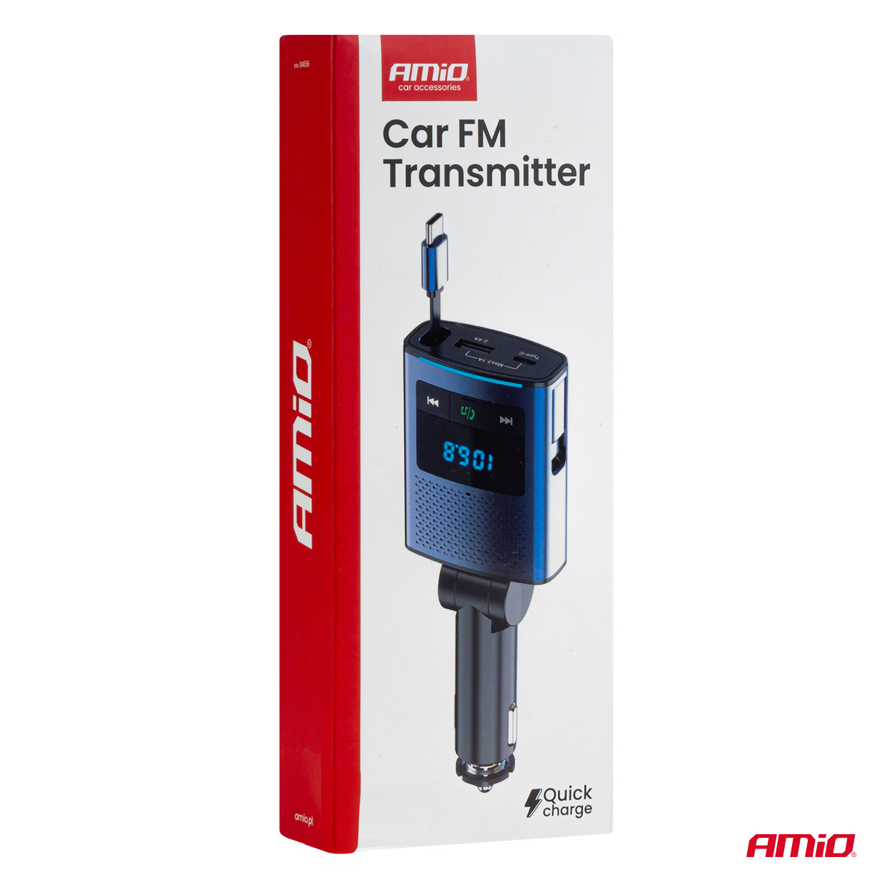 Automašīnas FM raidītājs 1×USB-A 1×USB-C 12V 24V AMIO-04656 Automašīnas FM raidītājs 1×USB-A 1×USB-C 12V 24V AMIO-04656 - Image 13