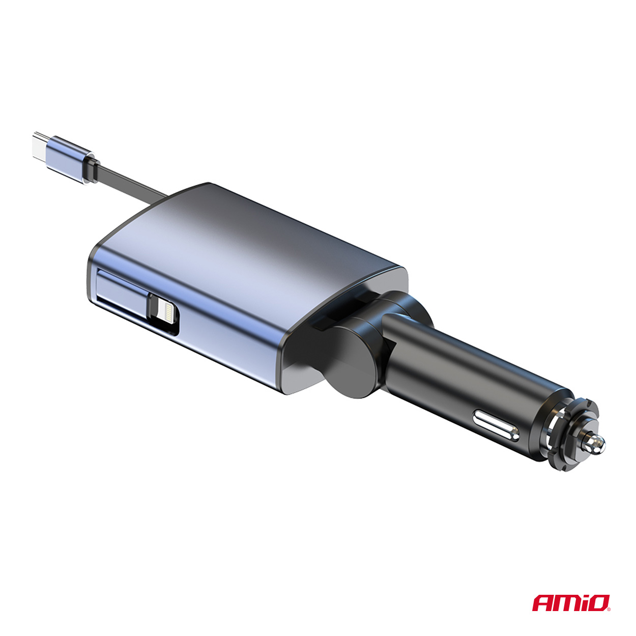 Automašīnas FM raidītājs 1×USB-A 1×USB-C 12V 24V AMIO-04656 Automašīnas FM raidītājs 1×USB-A 1×USB-C 12V 24V AMIO-04656 - Image 7
