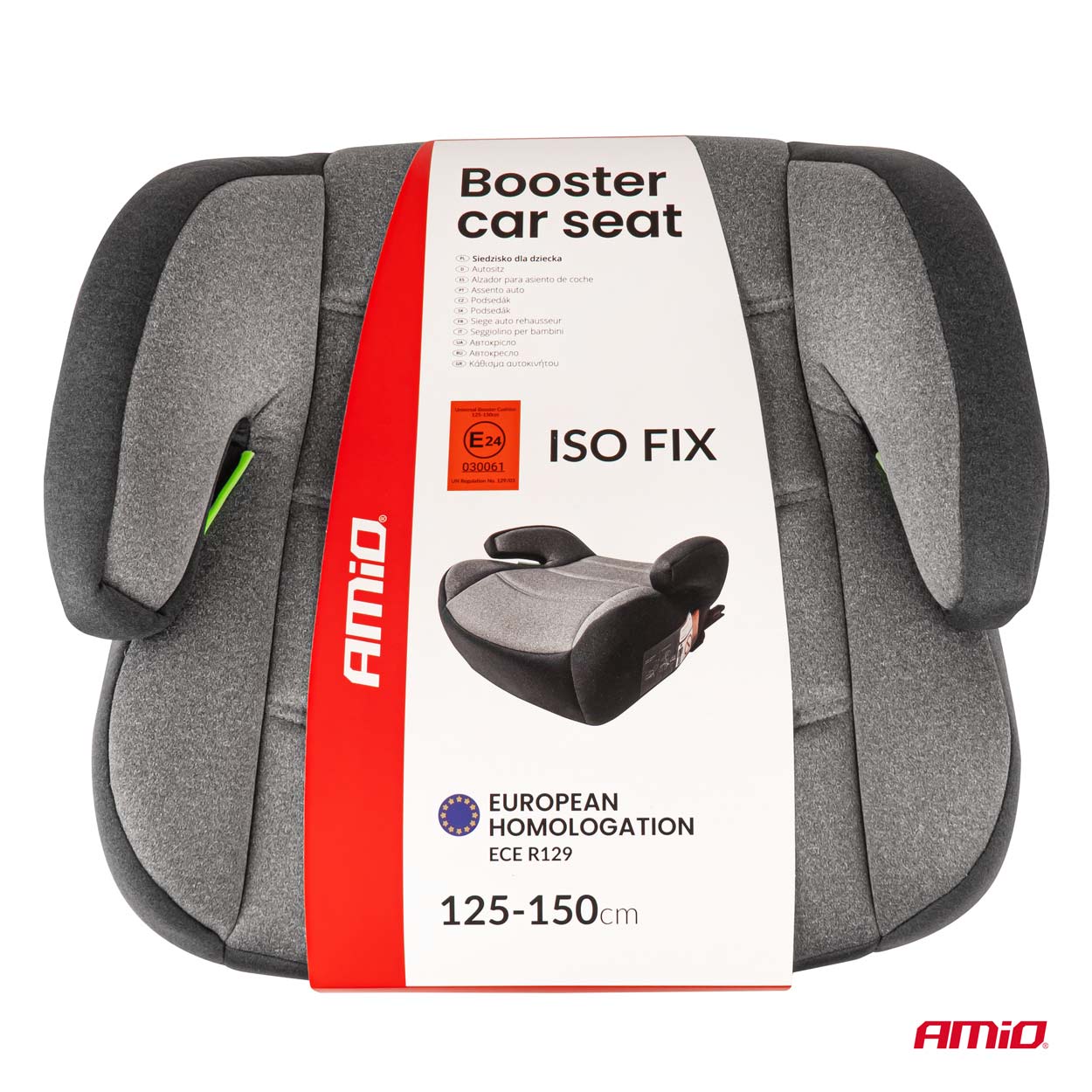 Autokrēsliņa pacēlājs ISOFIX ECE R129 I-Size 125-150cm AMIO-04660 Autokrēsliņa pacēlājs ISOFIX ECE R129 I-Size 125-150cm AMIO-04660 - Image 6