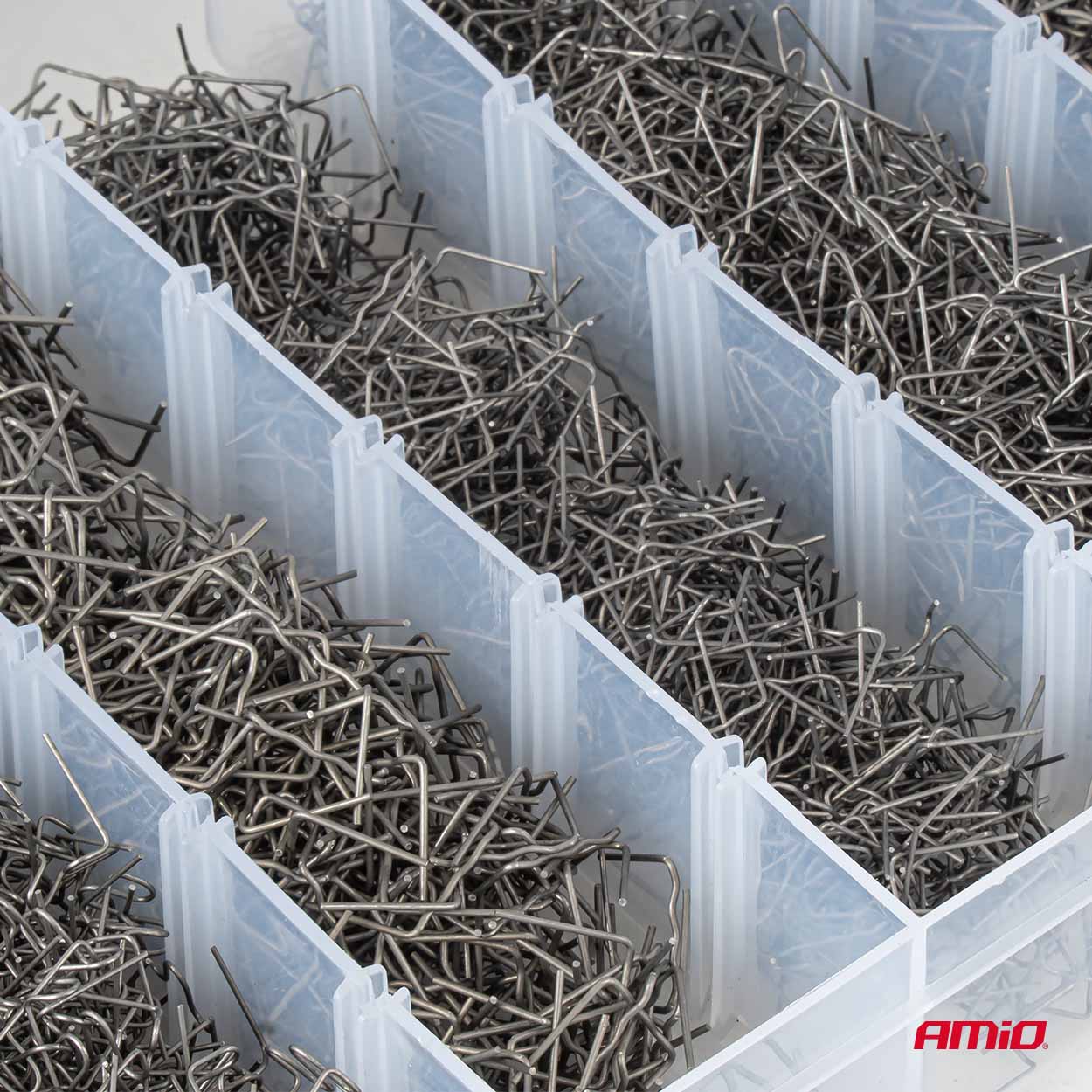 Plastmasas metināšanas skavu komplekts 3000 gab. AMIO-04743 Plastmasas metināšanas skavu komplekts 3000 gab. AMIO-04743 - Image 5