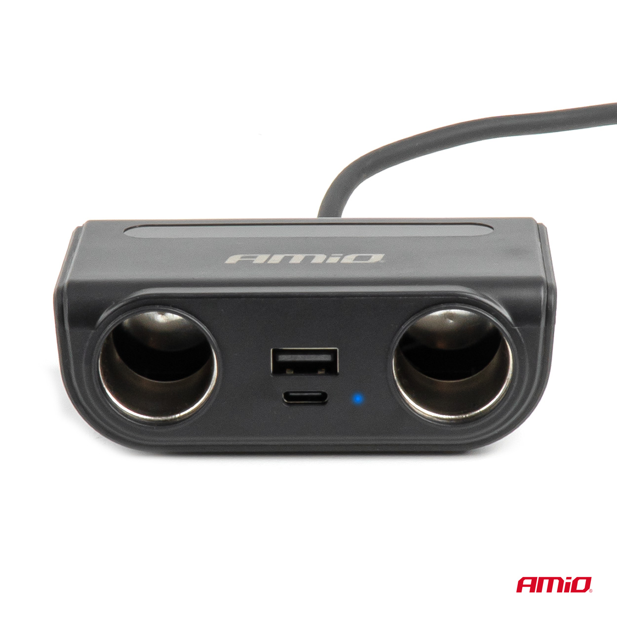 Pagarinātāja ligzda ar lādētāju USB-C USB-A QC3.0 PD3.0 120W AMIO-04837 Pagarinātāja ligzda ar lādētāju USB-C USB-A QC3.0 PD3.0 120W AMIO-04837 - Image 6
