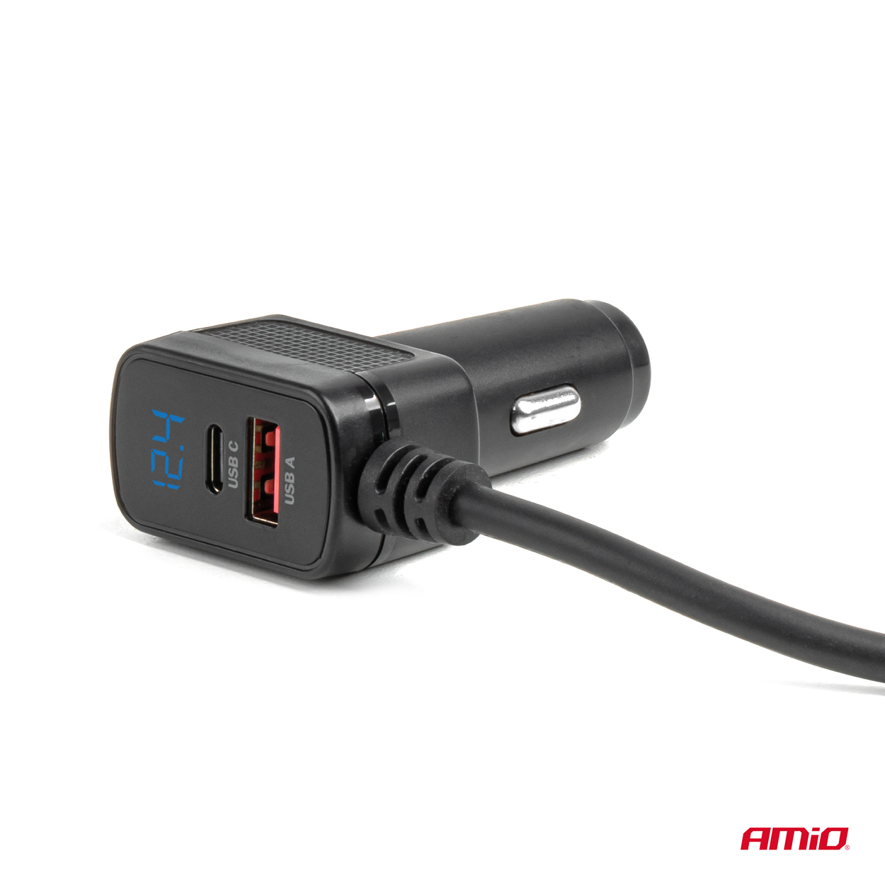 Pagarinātāja ligzda ar lādētāju USB-C USB-A QC3.0 PD3.0 120W AMIO-04837 Pagarinātāja ligzda ar lādētāju USB-C USB-A QC3.0 PD3.0 120W AMIO-04837 - Image 7