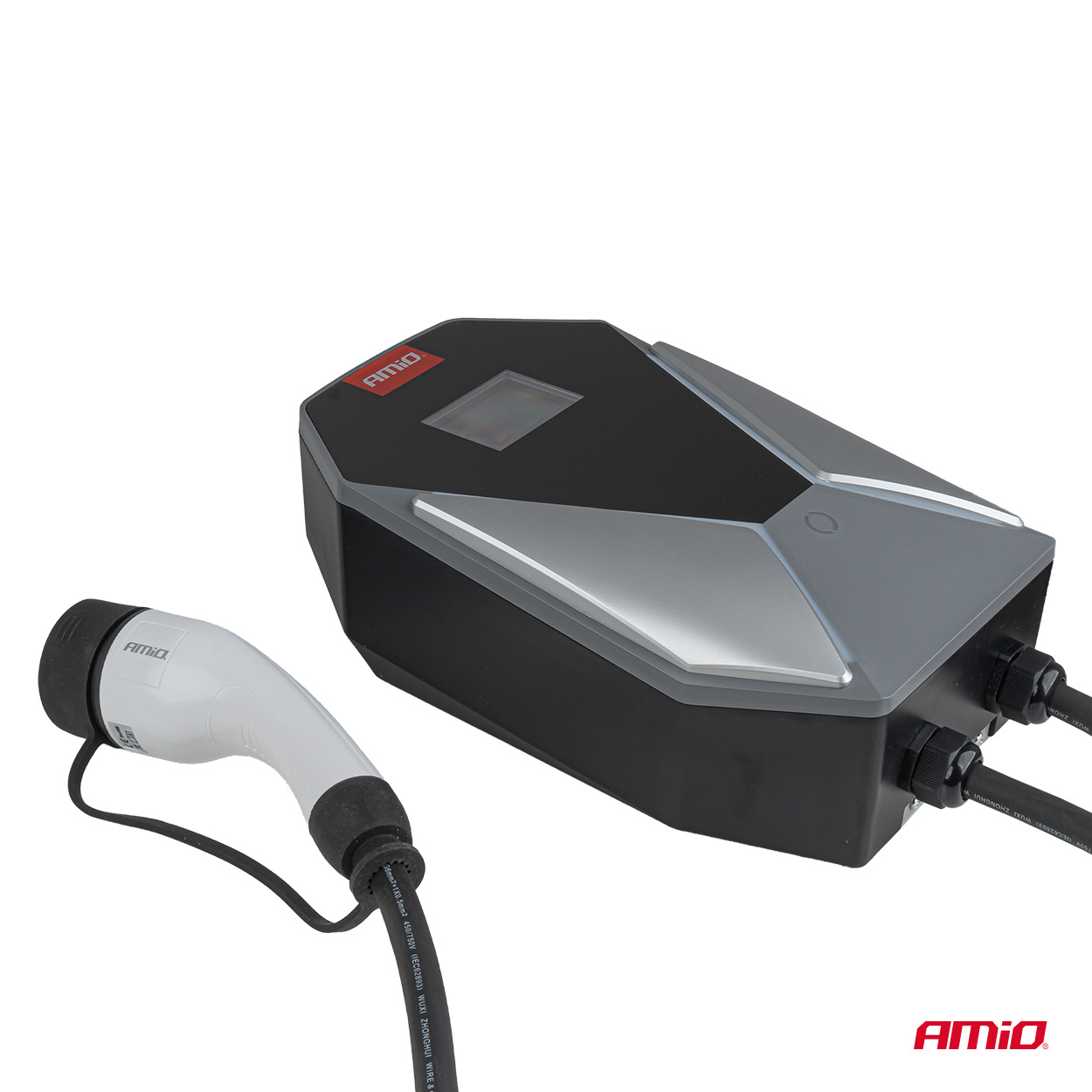 Sienas elektroauto lādētājs trīsfāžu 22kW 32A 400V AMIO-04843 Sienas elektroauto lādētājs trīsfāžu 22kW 32A 400V AMIO-04843 - Image 2