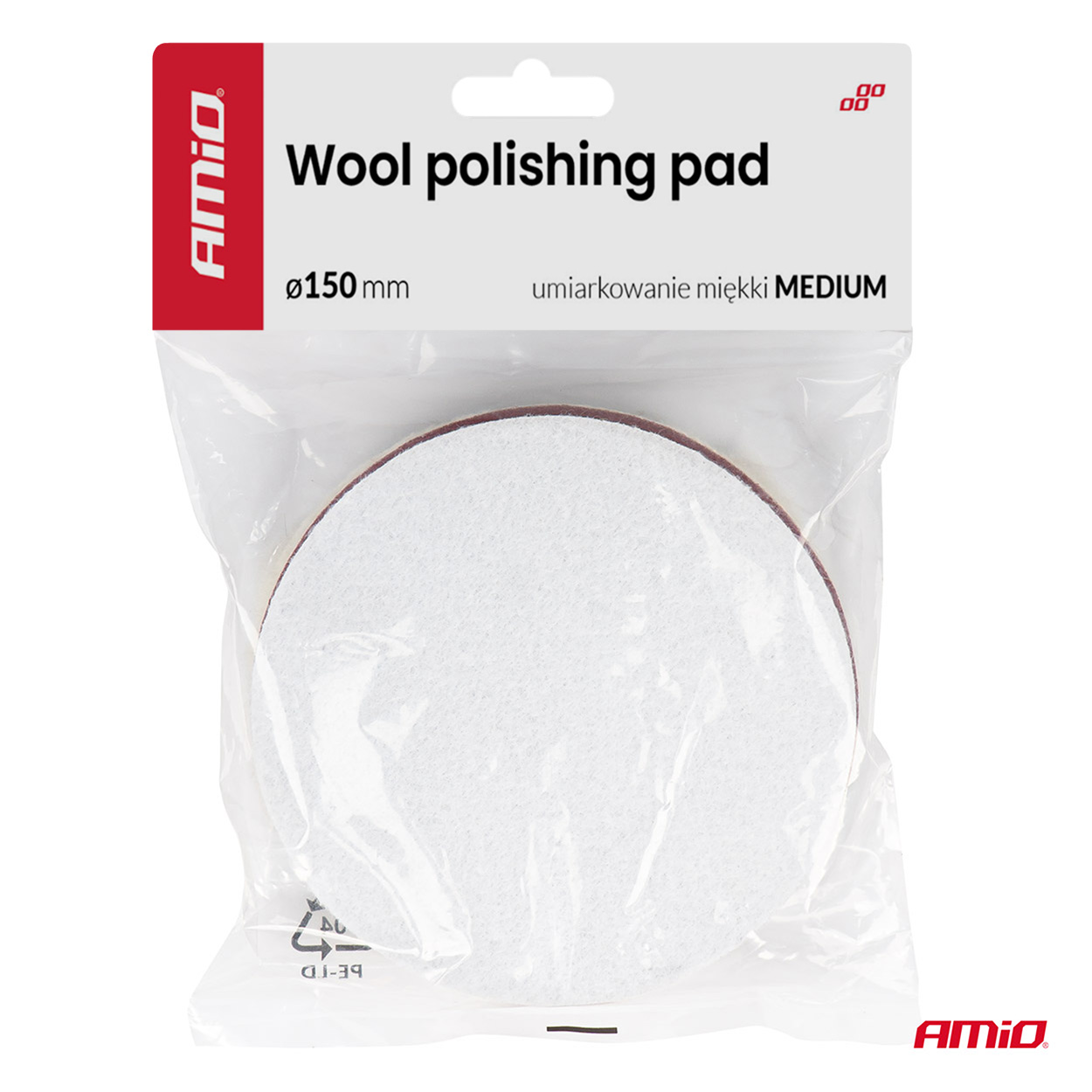 Vilnas pulēšanas paliktnis 150mm ADET-35 AMIO-04883 Vilnas pulēšanas paliktnis 150mm ADET-35 AMIO-04883 - Image 3