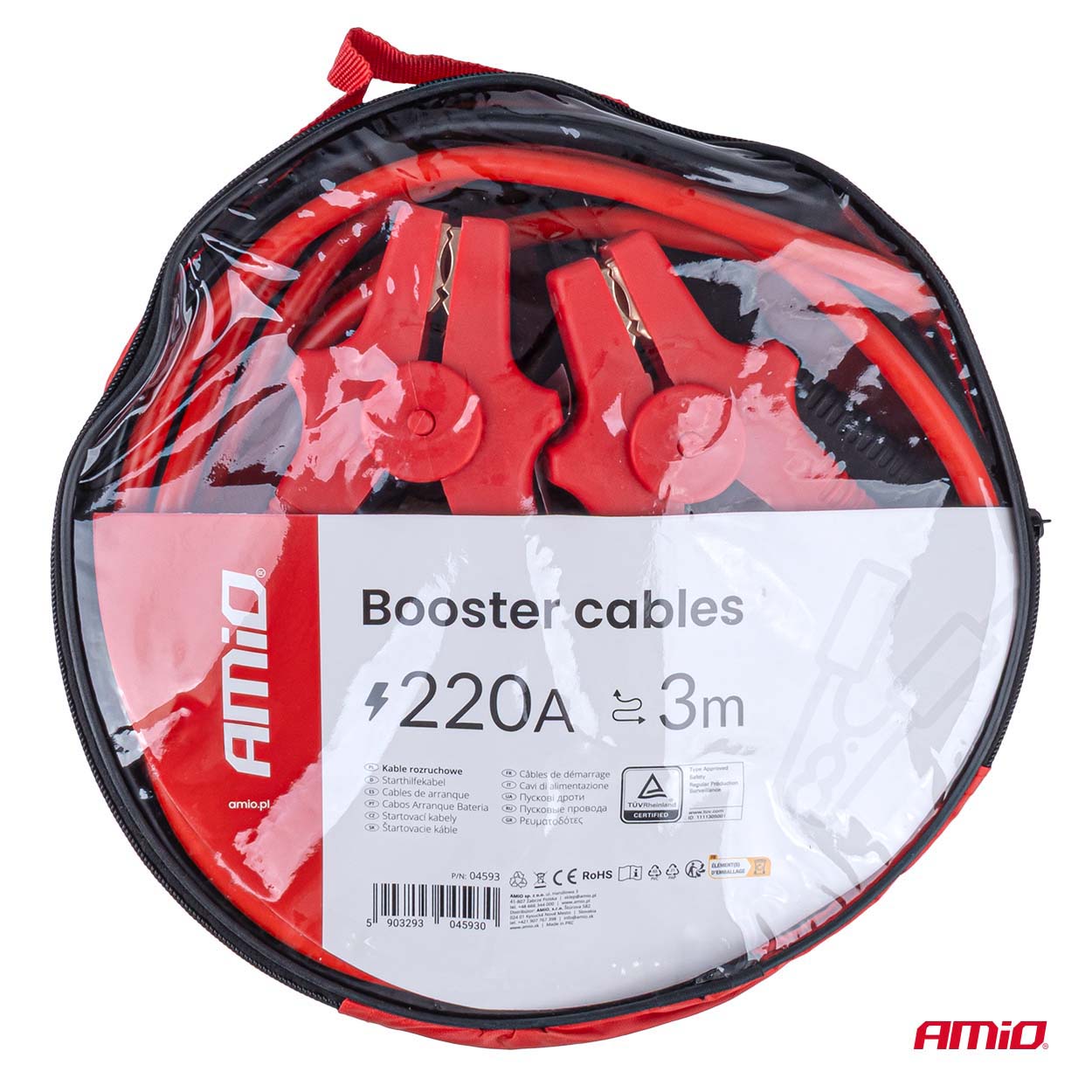 Akumulatora iedarbināšanas kabeļi 220A 3m TÜV AMIO-04593 Akumulatora iedarbināšanas kabeļi 220A 3m TÜV AMIO-04593 - Image 11