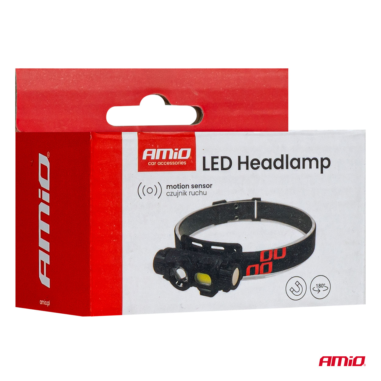 LED galvas lukturis XPG+COB 1200mAh (akumulators) AMIO-04662 LED galvas lukturis XPG+COB 1200mAh (akumulators) AMIO-04662 - Image 11