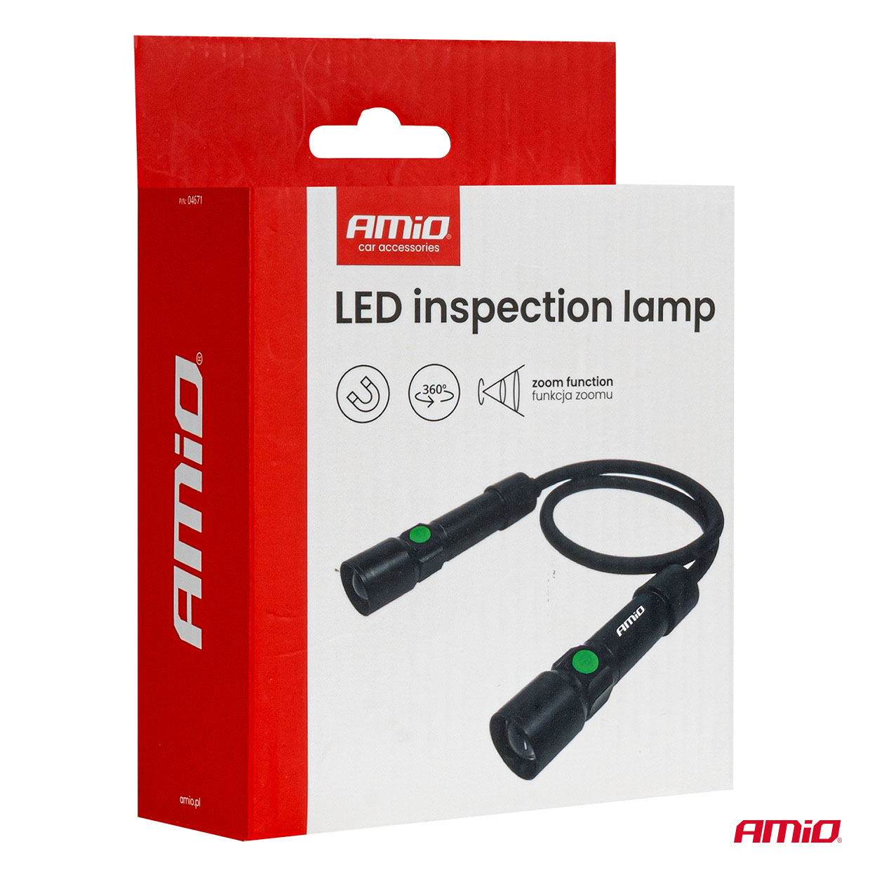 LED pārbaudes lampas 2xP50 1000mAh (akumulators) AMIO-04671 LED pārbaudes lampas 2xP50 1000mAh (akumulators) AMIO-04671 - Image 13