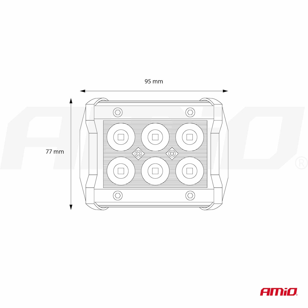 Darba lampa AWL17 6LED FLOOD 9-36V AMIO-02431 Darba lampa AWL17 6LED FLOOD 9-36V AMIO-02431 - Image 14