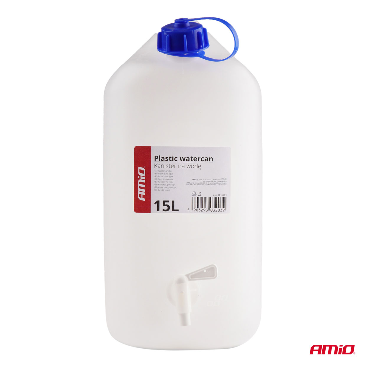 Ūdens kanna ar krānu 15L plastmasas AMIO-03203 Ūdens kanna ar krānu 15L plastmasas AMIO-03203 - Image 2