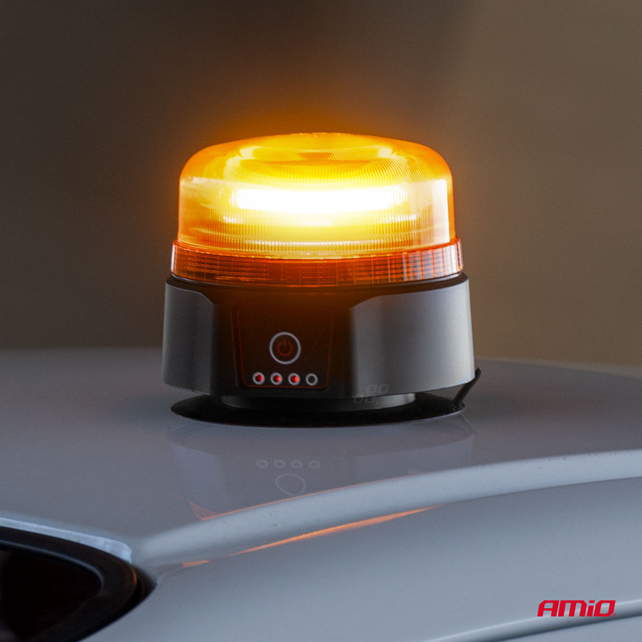 Bezvadu LED brīdinājuma lampa ar tālvadības pulti R65 R10 12/24V AMIO-03932 Bezvadu LED brīdinājuma lampa ar tālvadības pulti R65 R10 12/24V AMIO-03932 - Image 2