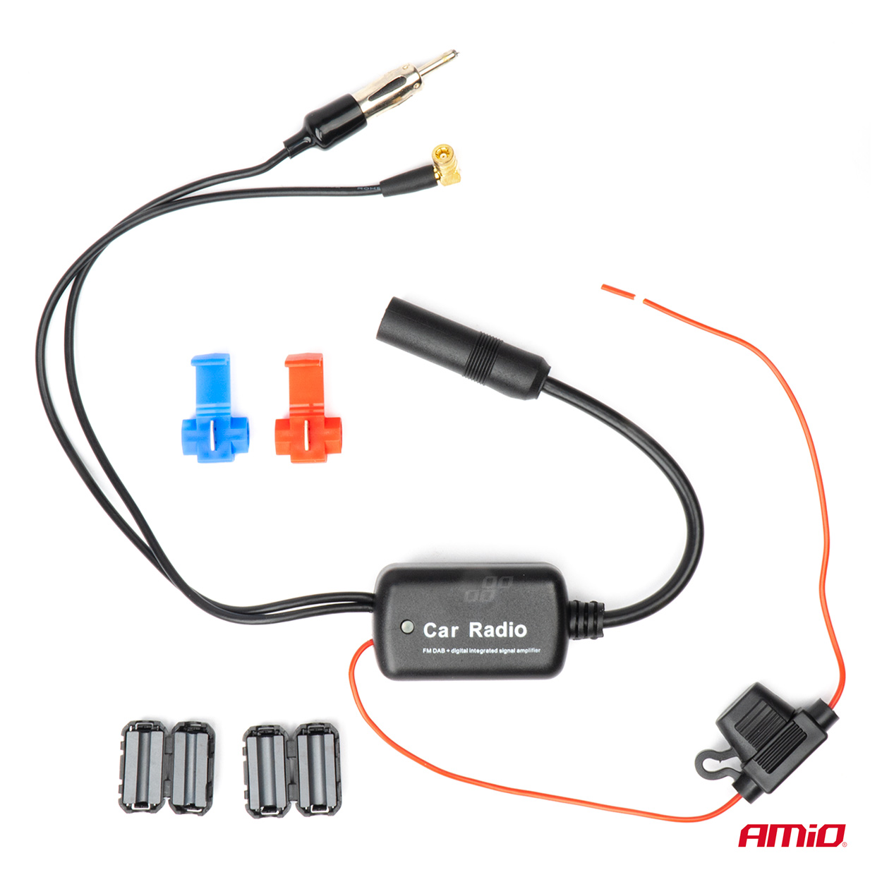 Antenas signāla pastiprinātājs 12V DAB FM AMIO-04134 Antenas signāla pastiprinātājs 12V DAB FM AMIO-04134 - Image 2