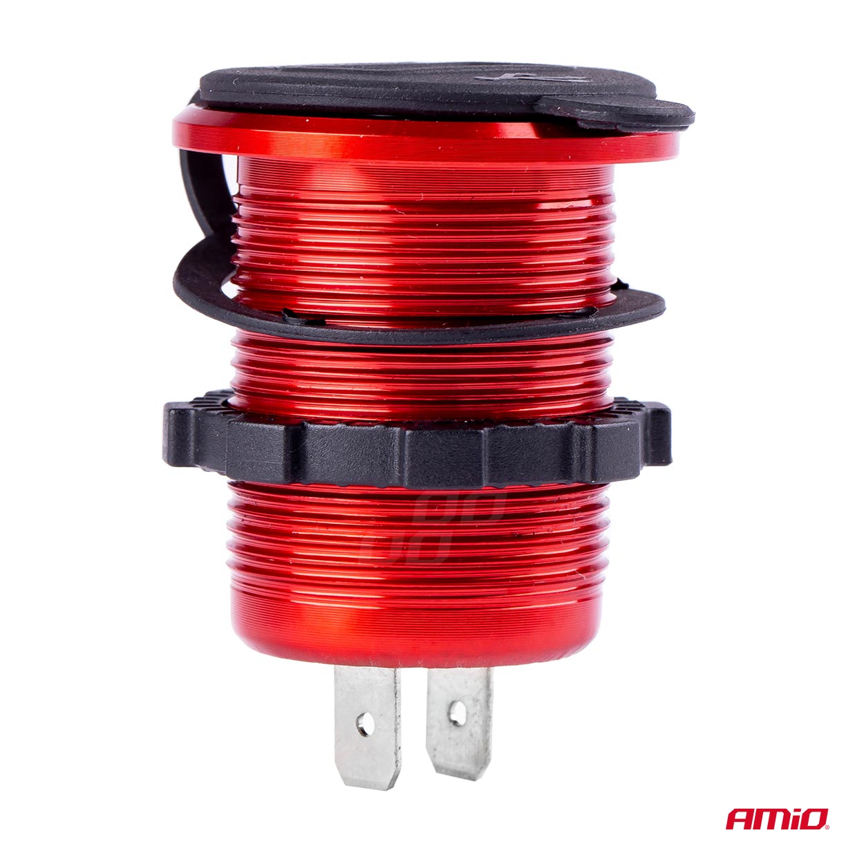 Ūdensizturīgs tālruņa lādētājs ar digitālo voltmetru 2xUSB 12/24V MOD-11 AMIO-02861 Ūdensizturīgs tālruņa lādētājs ar digitālo voltmetru 2xUSB 12/24V MOD-11 AMIO-02861 - Image 3