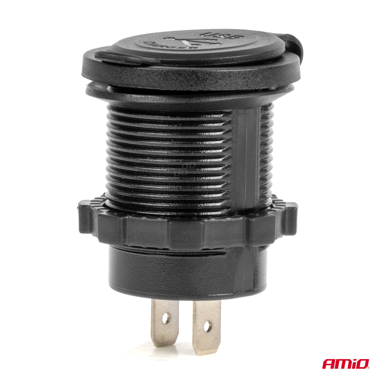 Ūdensizturīgs tālruņa lādētājs ar ZILU LED indikatoru 4.2A 2xUSB 12/24V AMIO-04217 Ūdensizturīgs tālruņa lādētājs ar ZILU LED indikatoru 4.2A 2xUSB 12/24V AMIO-04217 - Image 3