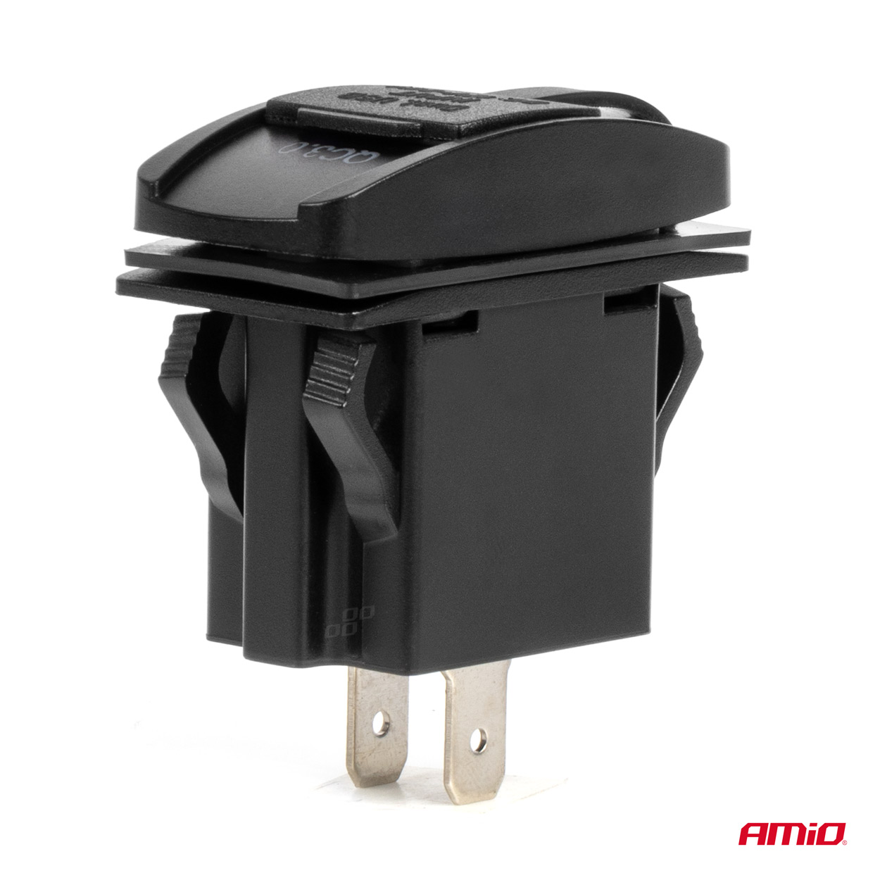 Laivas formas ūdensnecaurlaidīgs tālruņa lādētājs ar SARKANU LED fona apgaismojumu USB + USB C QC3.0 12/24V AMIO-04229 Laivas formas ūdensnecaurlaidīgs tālruņa lādētājs ar SARKANU LED fona apgaismojumu USB + USB C QC3.0 12/24V AMIO-04229 - Image 3